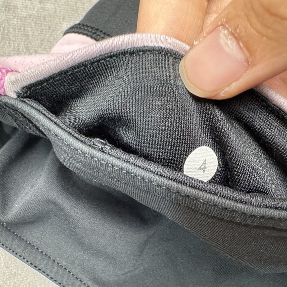 Lululemon Leggings Size 4 21" Inseam Yoga Workout Pink Black ** - Picture 7 of 13